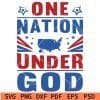 One Nation Under God svg