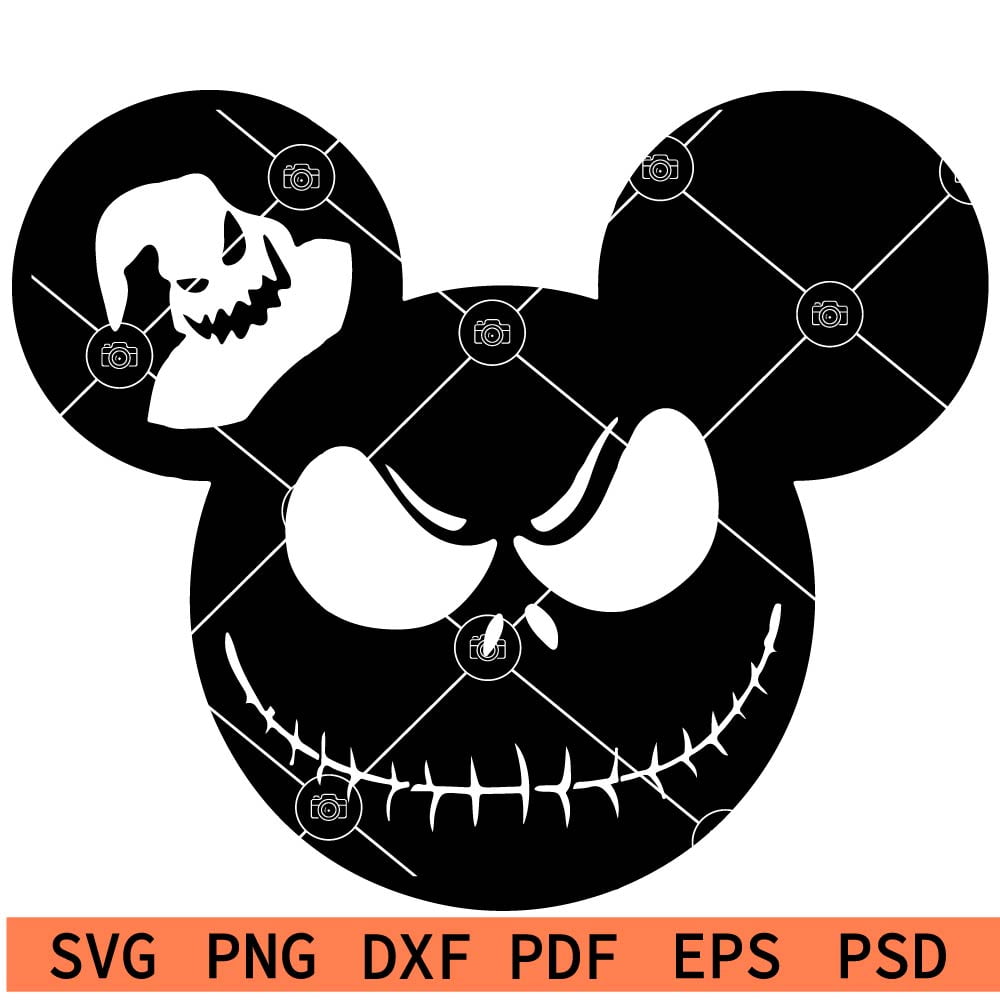 Disney Oogie and Jack skellington SVG, Mickey Oogie and Jack ...