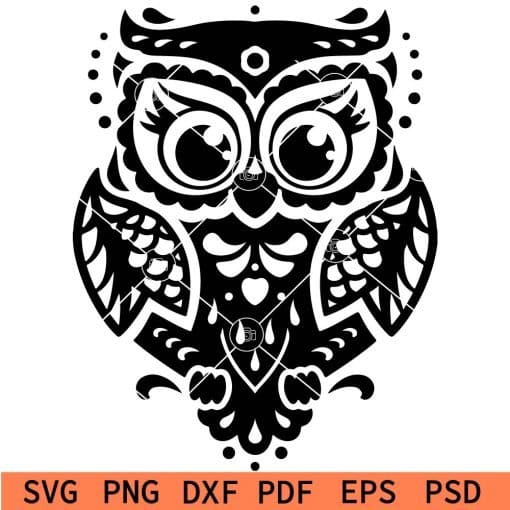 Owl Mandala SVG