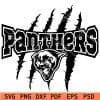 Panther Head and Scrathes SVG