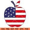 Patriotic Apple SVG