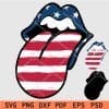 Luscious Lips US flag layered svg