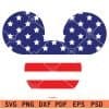 Patriotic Mickey mouse SVG
