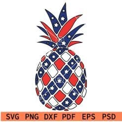 Patriotic Pineapple SVG