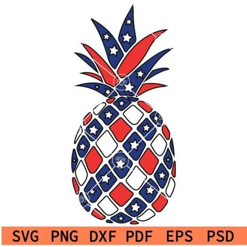 Patriotic Pineapple SVG
