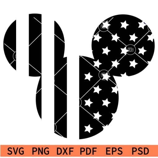 Independence Day Mickey mouse SVG