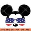 Mickey Patriotic Sunglasses SVG