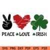 Peace Love Irish SVG