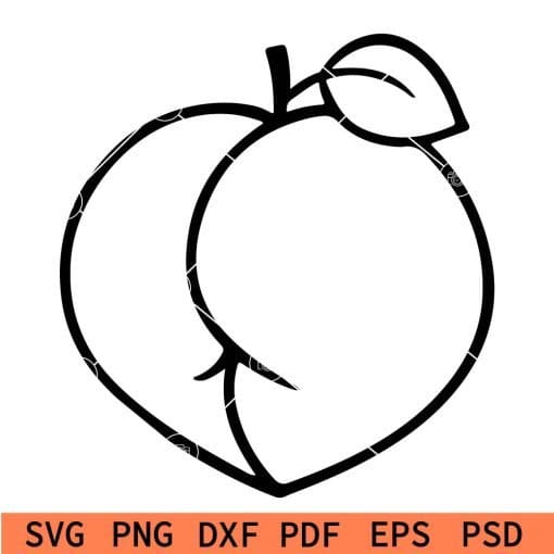 Ass Peach SVG