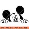 Mickey Mouse Peeking SVG