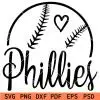 Phillies Baseball monogram Svg