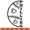 Phillies Baseball monogram Svg