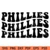 Phillies Wavy Stacked Svg