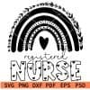 Boho Rainbow Registered Nurse SVG