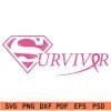 Super Woman Logo Cancer Awareness SVG