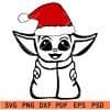 Santa Baby Yoda SVG