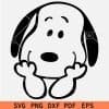 Snoopy outline SVG