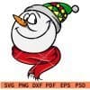 Snowman Cartoon mumming svg