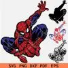 Flying Spider Man Layered SVG
