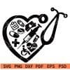 Stethoscope heart Symbol SVG