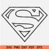 Super hero logo outline svg