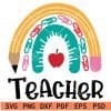Teacher Boho Rainbow SVG