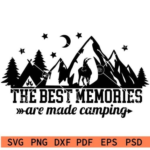 The Best Memories are made Camping SVG