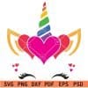 Unicorn Heart Symbol SVG