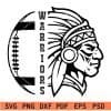 Warriors football SVG