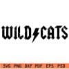 Wild Cats lightning bolt SVG