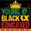 Young Black & educated crown SVG