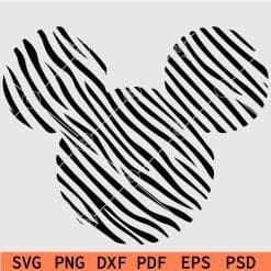 Disney Zebra Prints SVG