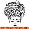 Afro hair words svg