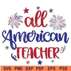 All american teacher svg