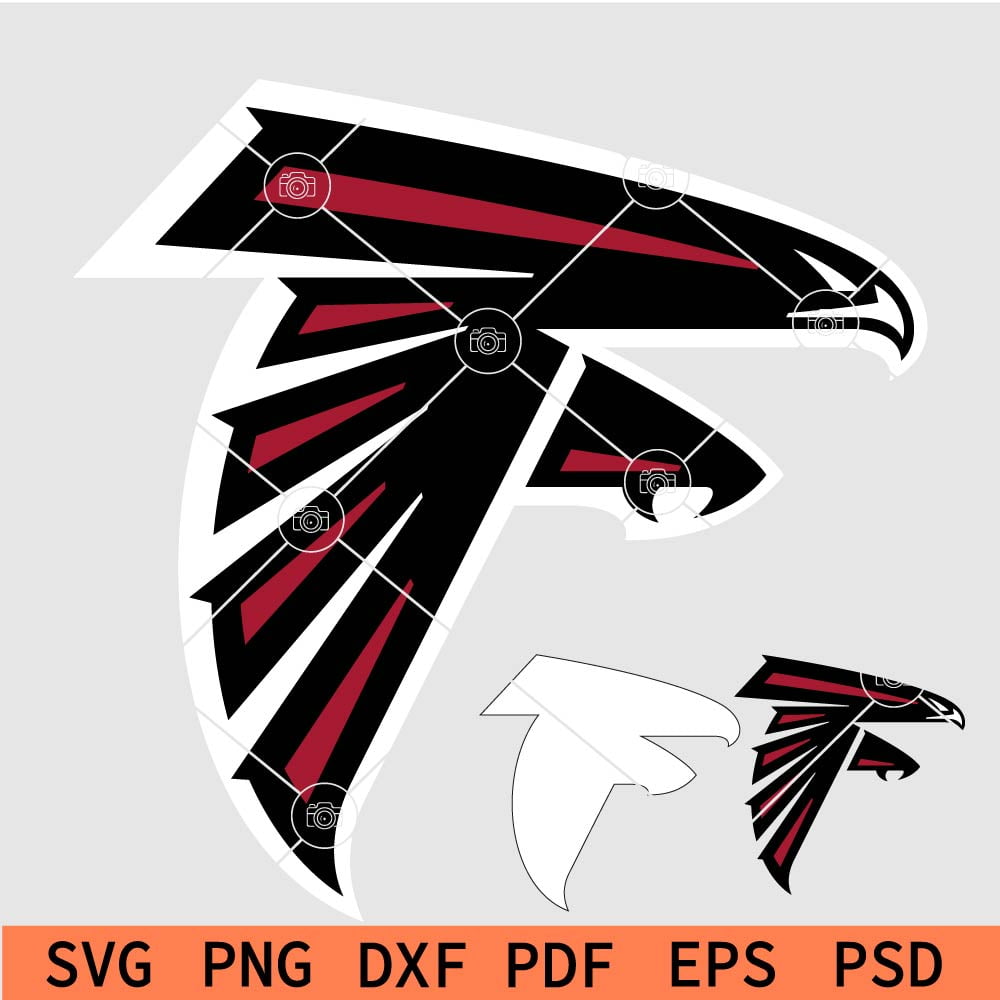 atlanta falcons logo svg,The Falcons SVG, falcon head svg, team falcons ...