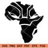 Black Black Panther Africa map svg