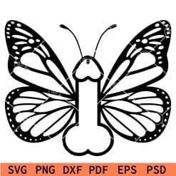 Butterfly penis SVG