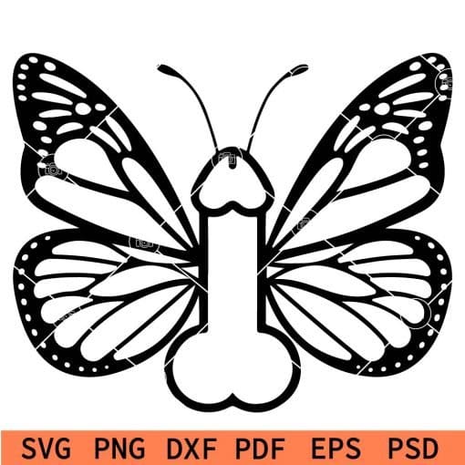Butterfly penis SVG