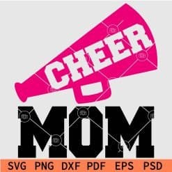 Megaphone cheer mom SVG