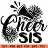 cheer sis svg