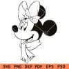Christmas minnie mouse outline svg