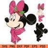 Christmas minnie mouse Layered svg