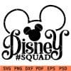 Mickey Ears Disney Squad SVG