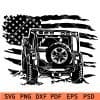 Distressed Jeep Flag SVG