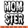Dripping momster with bats pumpkin and Ghost svg
