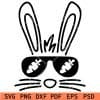 Easter bunny with sunglasses svg