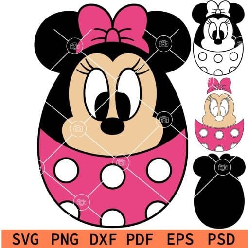 Minnie Easter Egg SVG