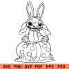 Stitch Easter sitting on egg SVG