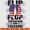 4th of July flip flops SVG