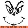 Grinch face outline svg